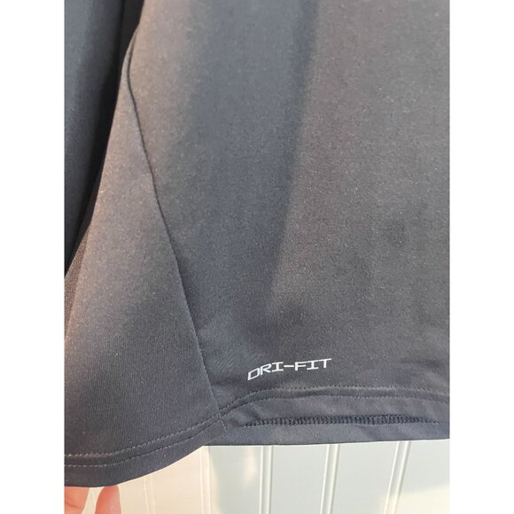 Nike Swim Dri-FIT Mens UPF 40+ Rash Guard Shirt Large Black Polyester - Picture 4 of 15